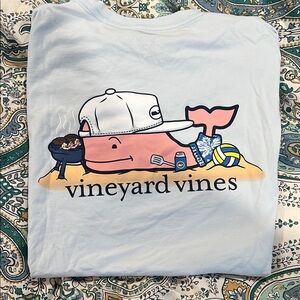 Vineyard Vines Light Blue Graphic Tee